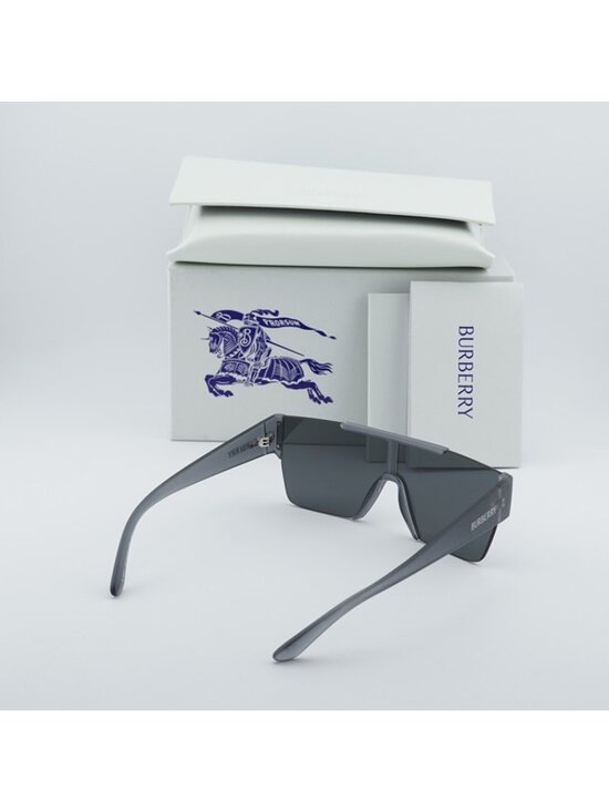 Burberry BE4291 421387 Sunglasses Grey Shield Frame, Grey Lenses main image 4